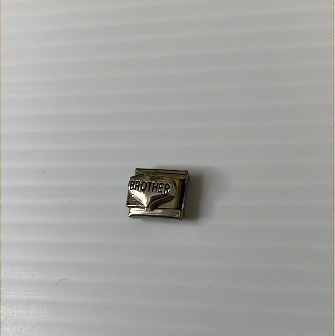 Brother Italian Link Charm