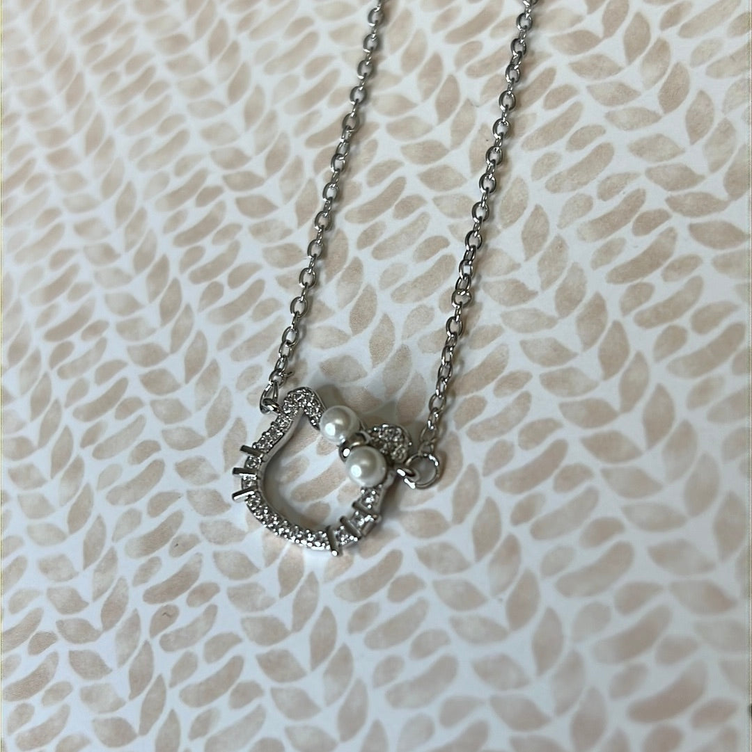 Hello Kitty Cz Necklace
