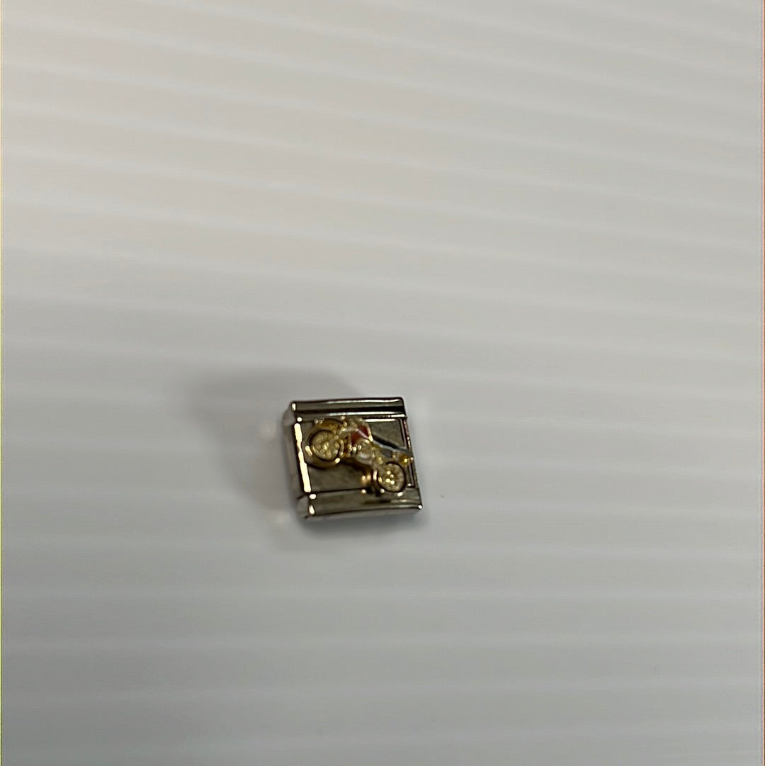 Motorcycle Italian Link Charm