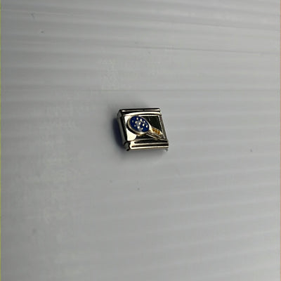 Tennis Racket Italian Link Charm