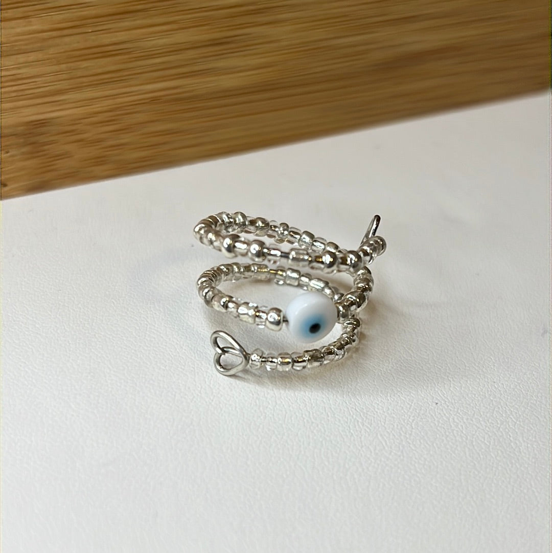 Adjustable Evil Eye Beads Rings