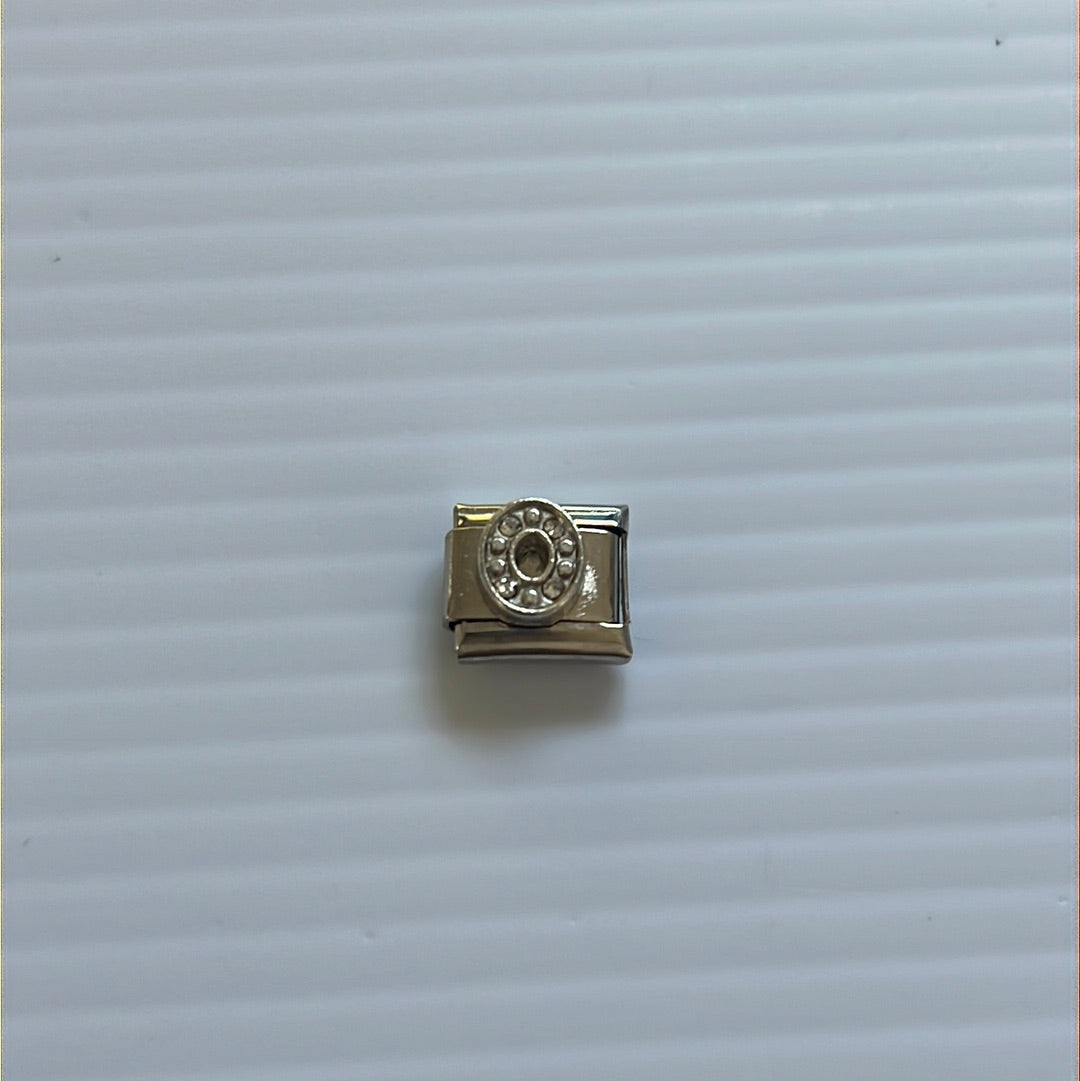 Letter O Italian Link Charm