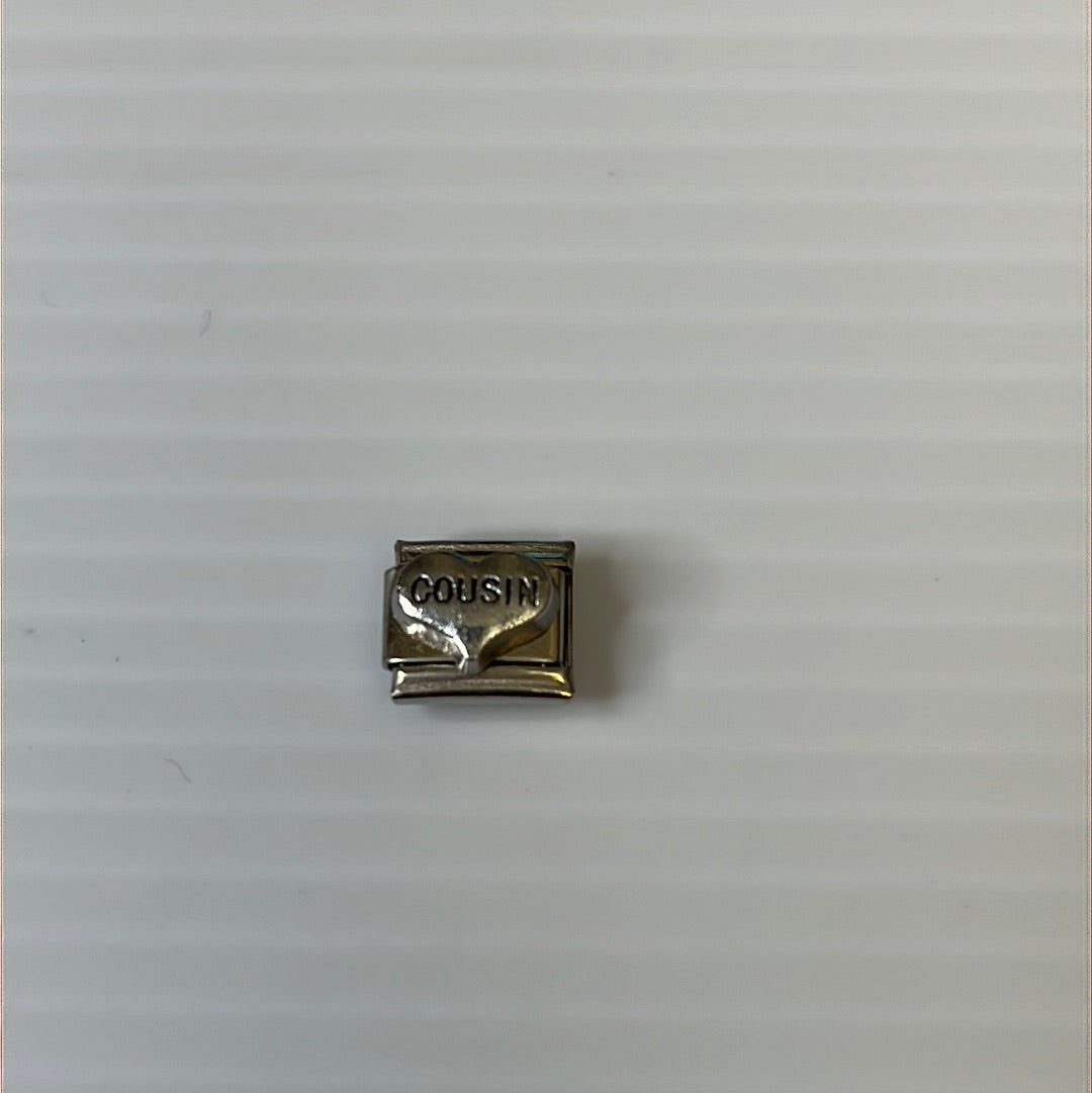 Cousin Italian Link Charm