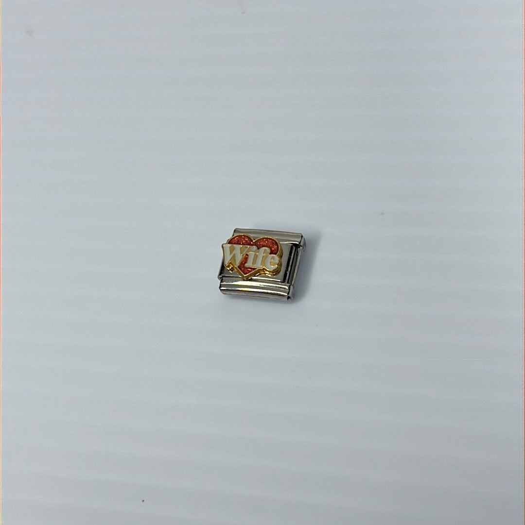 Wife Italian Link Charm
