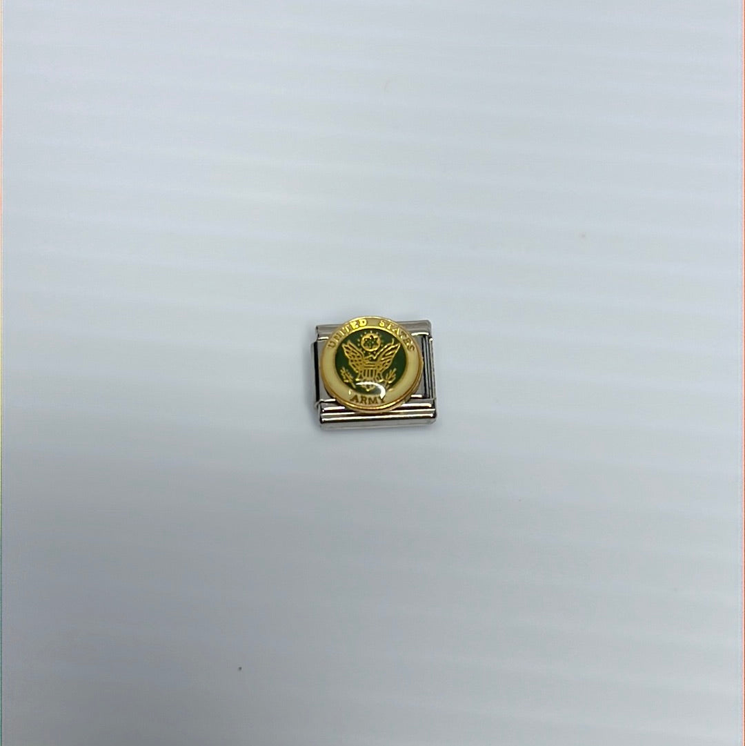 Army Italian Link Charm