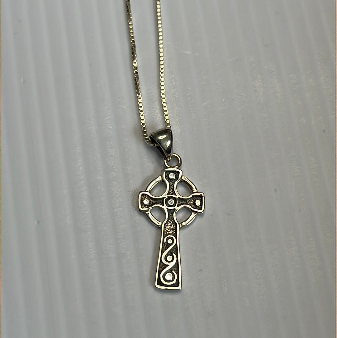 Celtic Cross Pendant Necklace