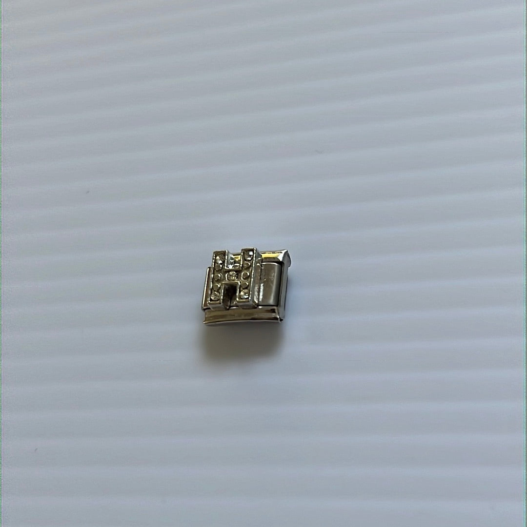 Letter H Italian Link Charm