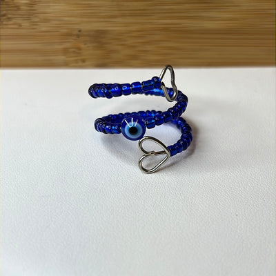 Adjustable Evil Eye Beads Rings