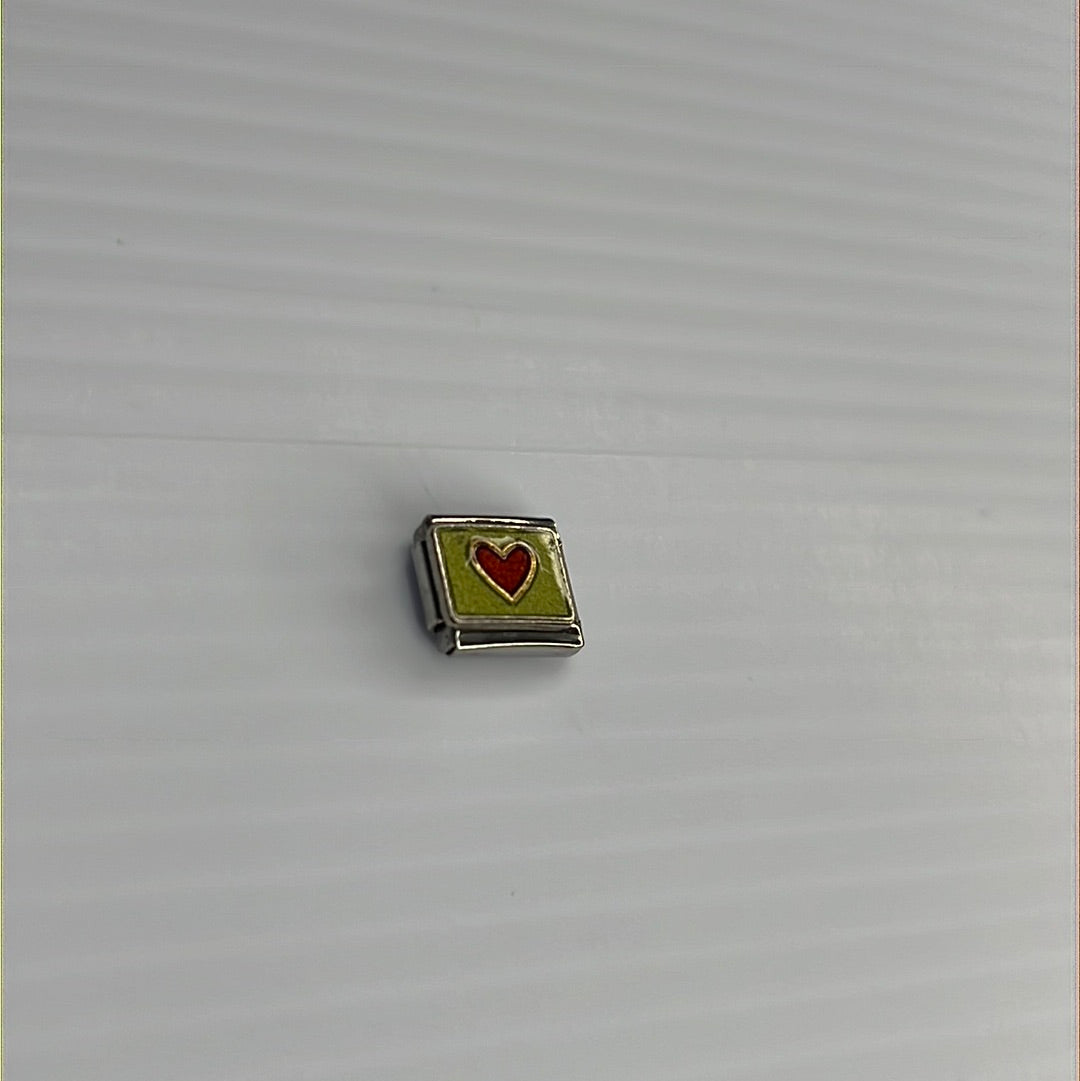 Heart Italian Link Charm