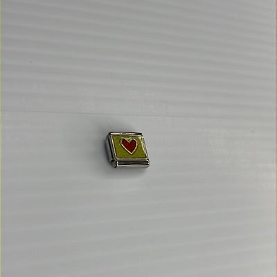 Heart Italian Link Charm