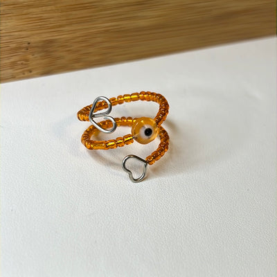 Adjustable Evil Eye Beads Rings