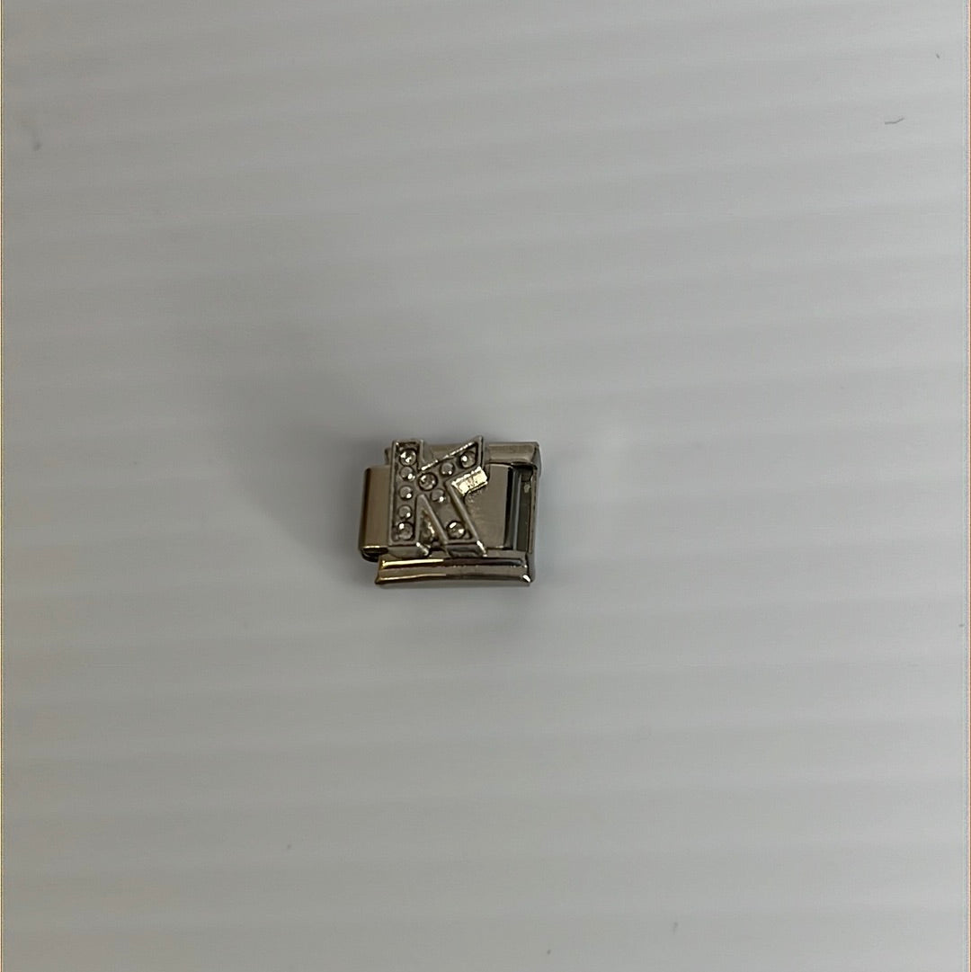Letter K Italian Link Charm