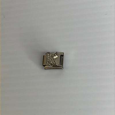 Letter K Italian Link Charm