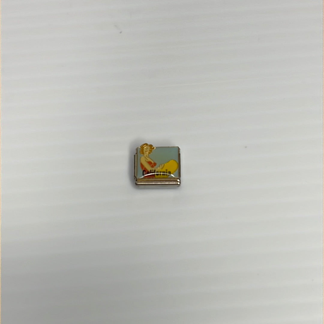 California Italian Link Charm