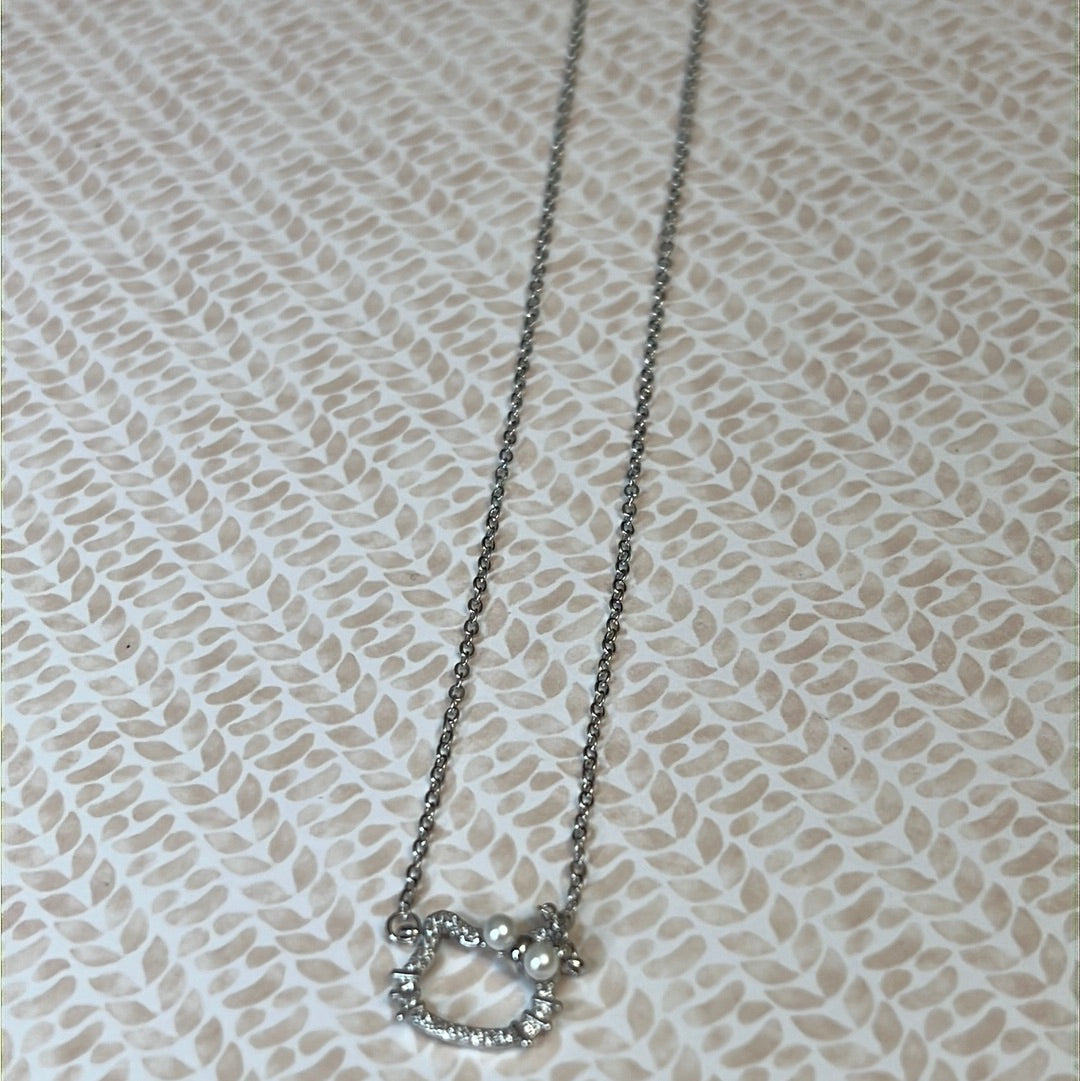 Hello Kitty Cz Necklace