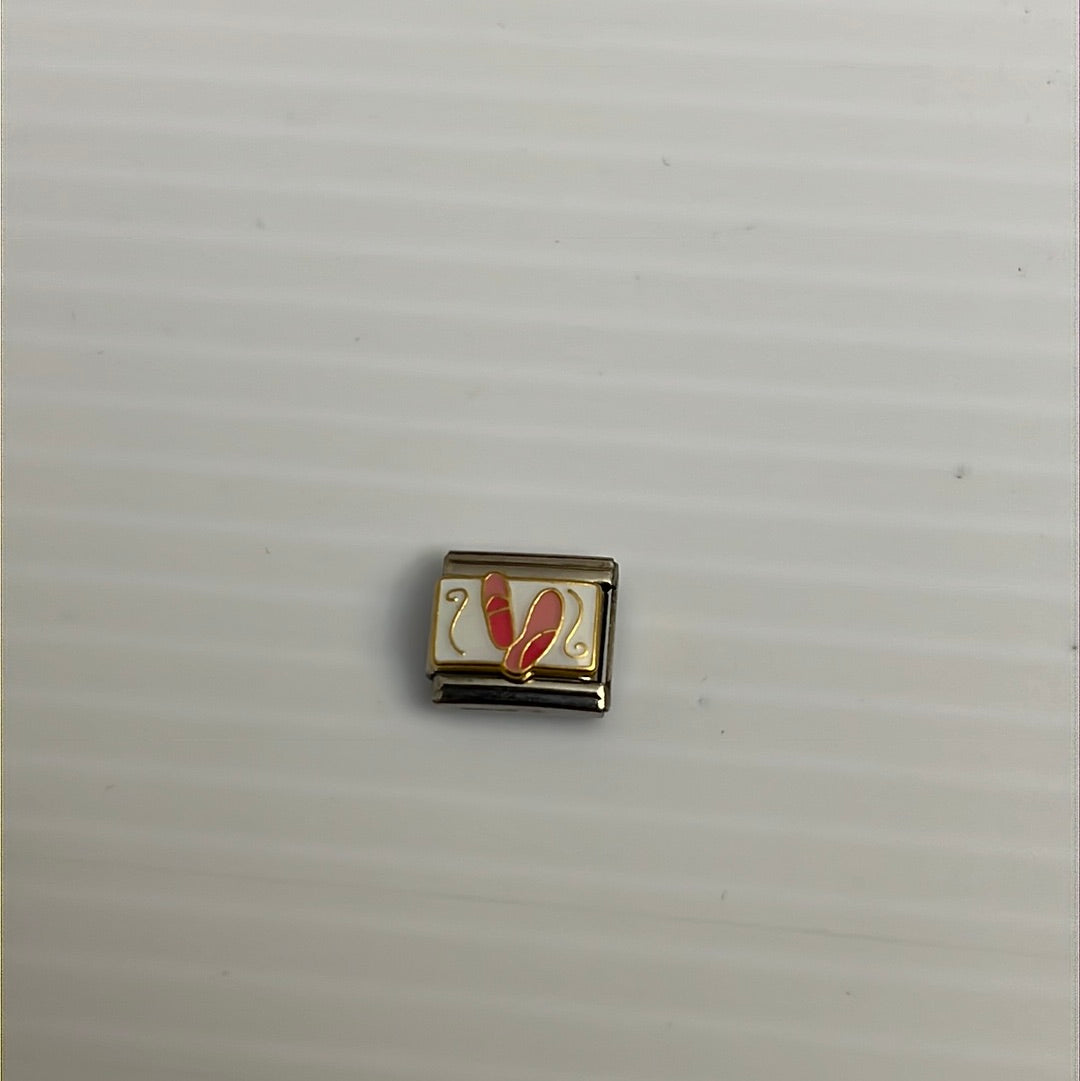 Ballet Shoes Italian Link Charm
