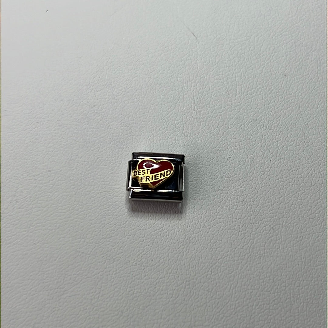 Best Friend Italian Link Charm