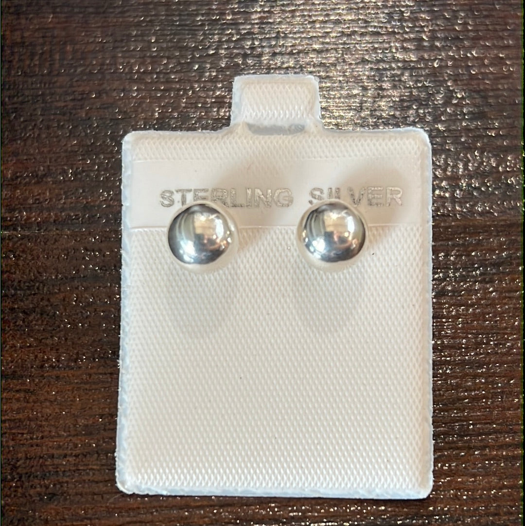 Bali Ball 8mm Stud Earrings