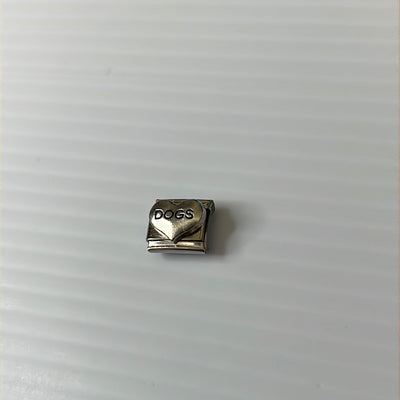 Dogs Heart Italian Link Charm