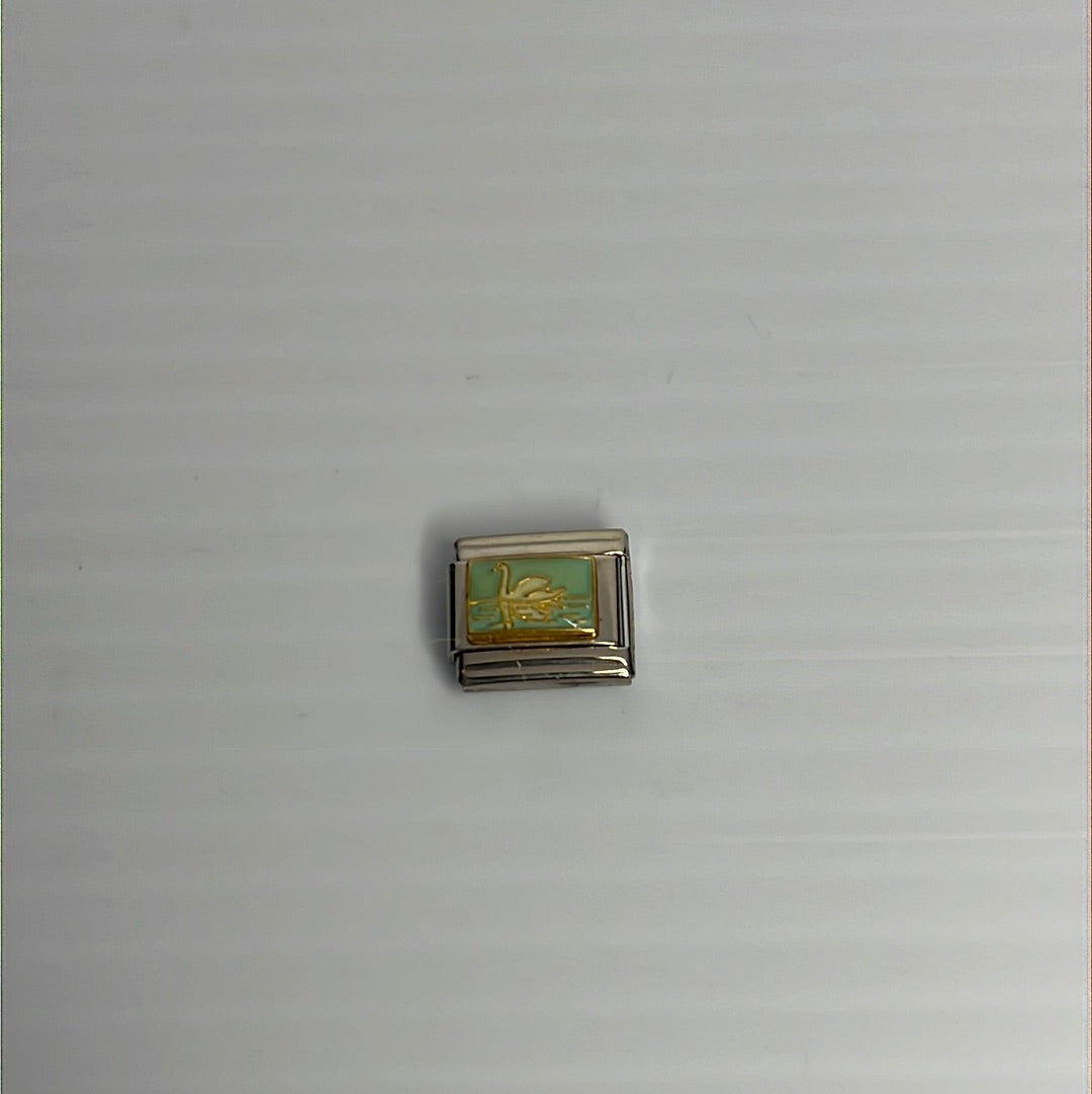 Swan Italian Link Charm