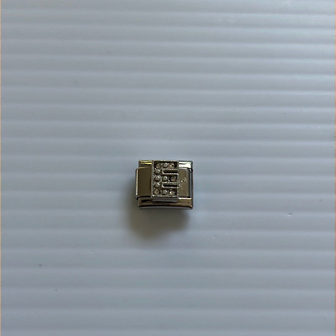Letter E Italian Link Charm