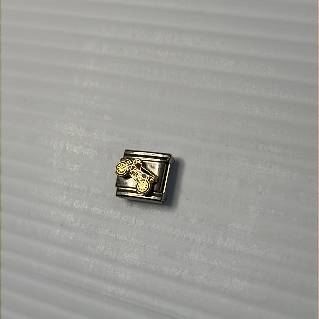 Motorcycle Italian Link Charm