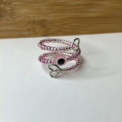 Adjustable Evil Eye Beads Rings