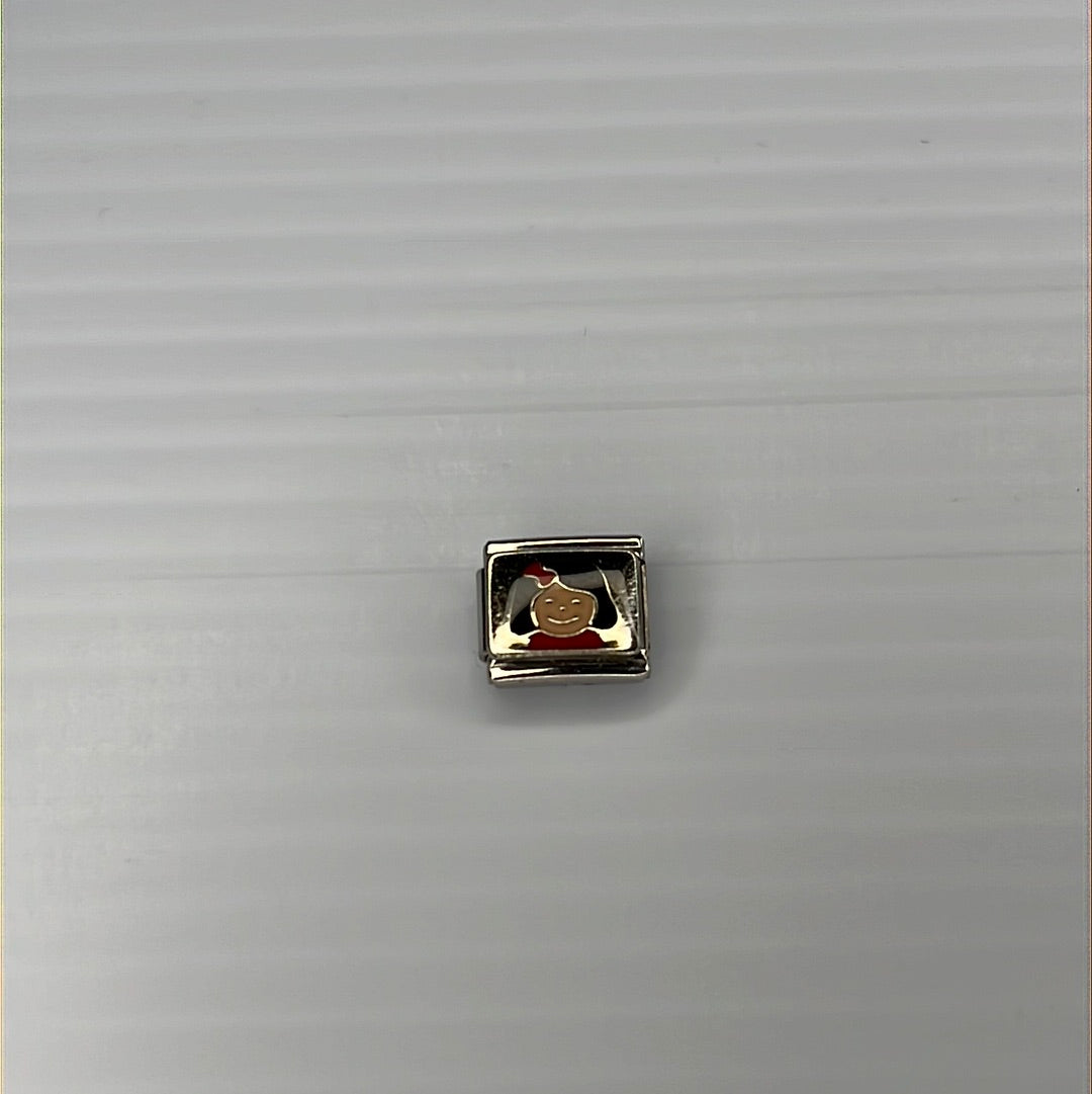 Girl Italian Link Charm