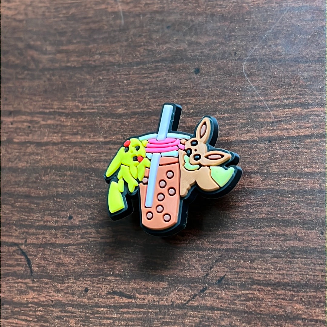 Pikachu Boba Tea Charm