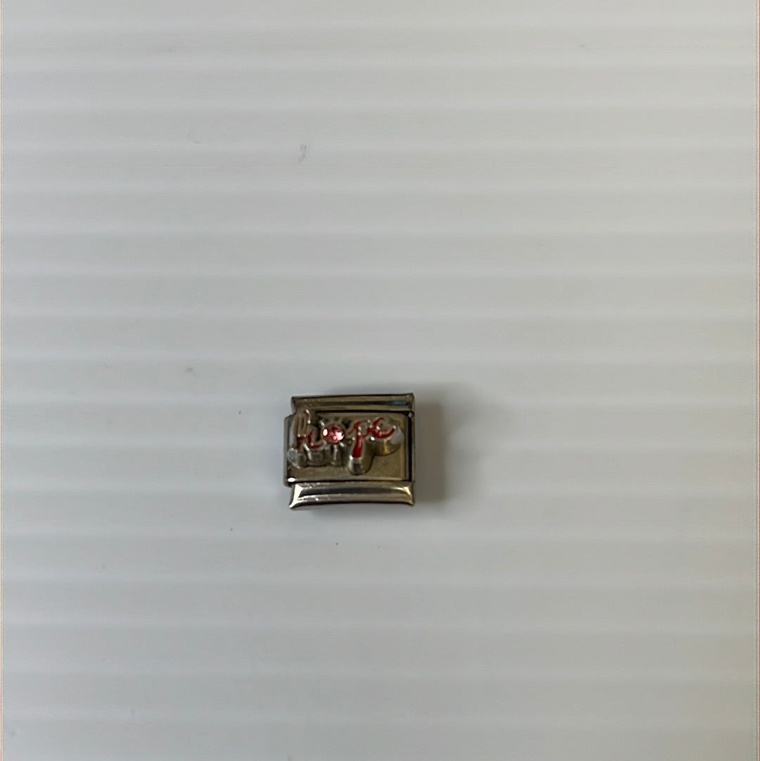 Hope Italian Link Charm