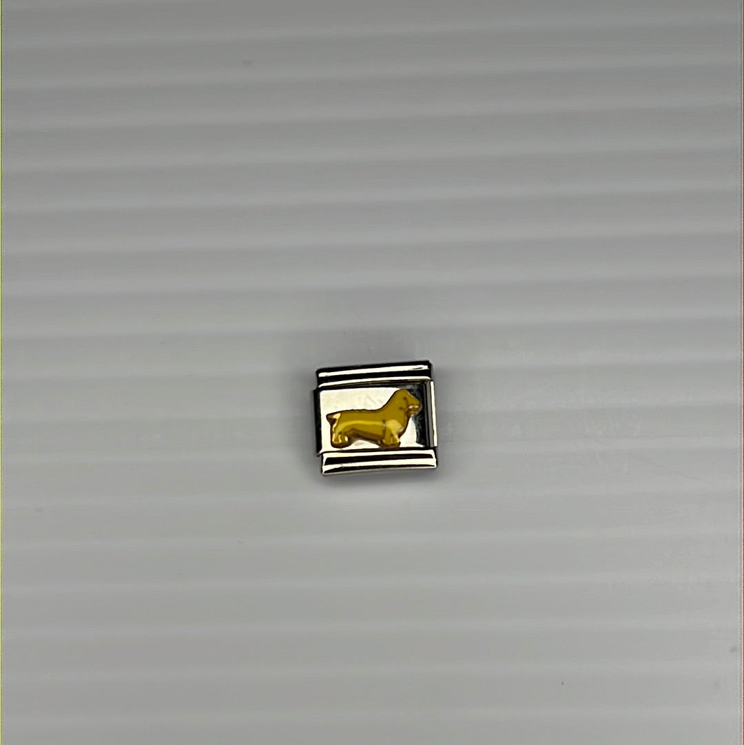 Winnie Dog Italian Link Charm