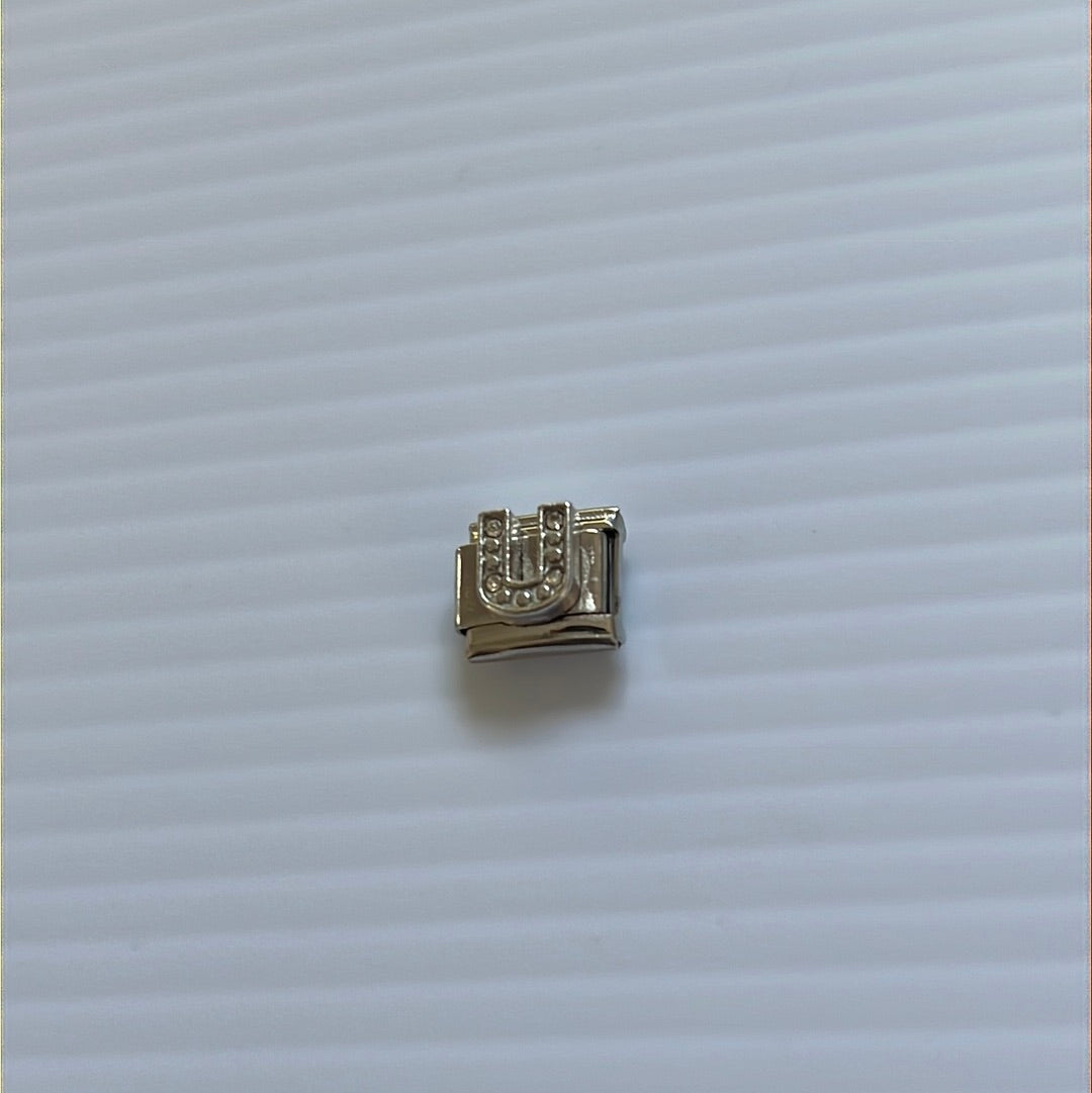Letter U Italian Link Charm