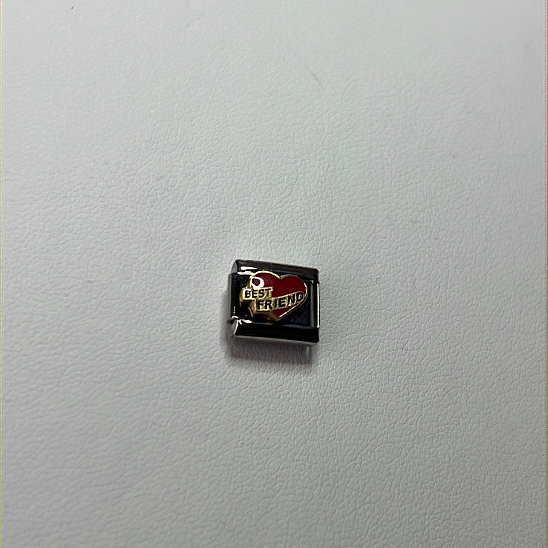 Best Friend Italian Link Charm