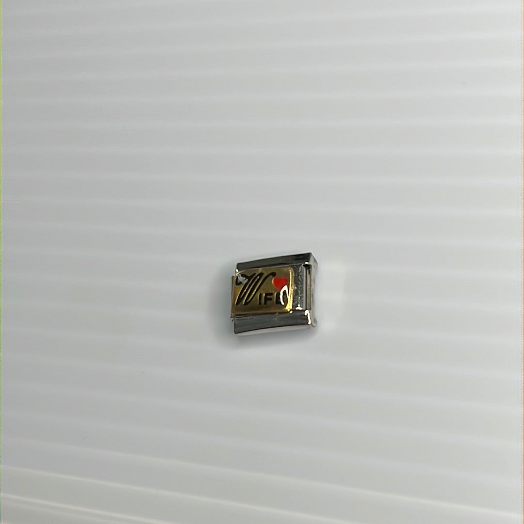 Wife Italian Link Charm