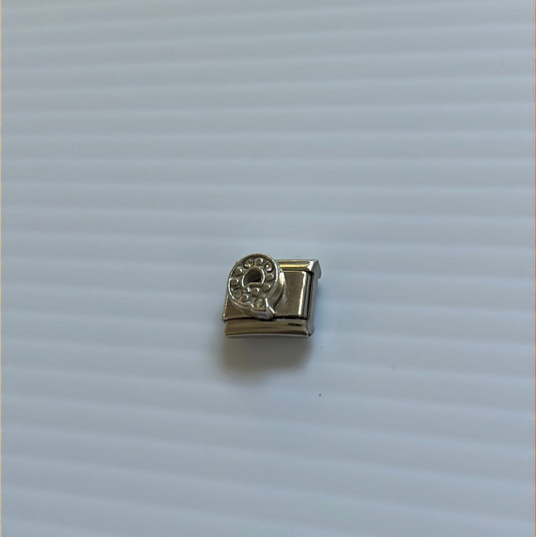 Letter Q Italian Link Charm