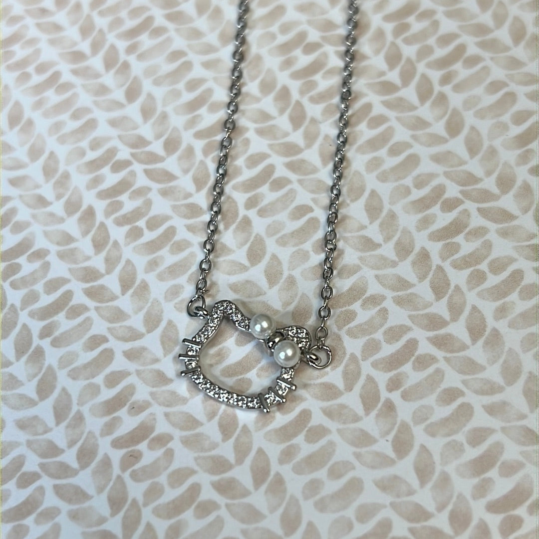 Hello Kitty Cz Necklace