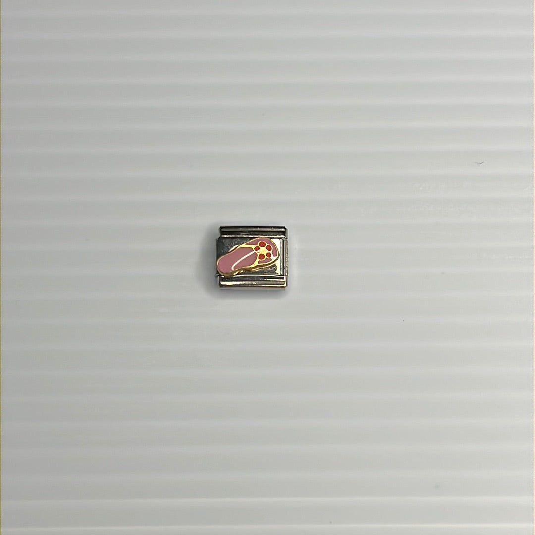 Pink Sandals Italian Link Charm