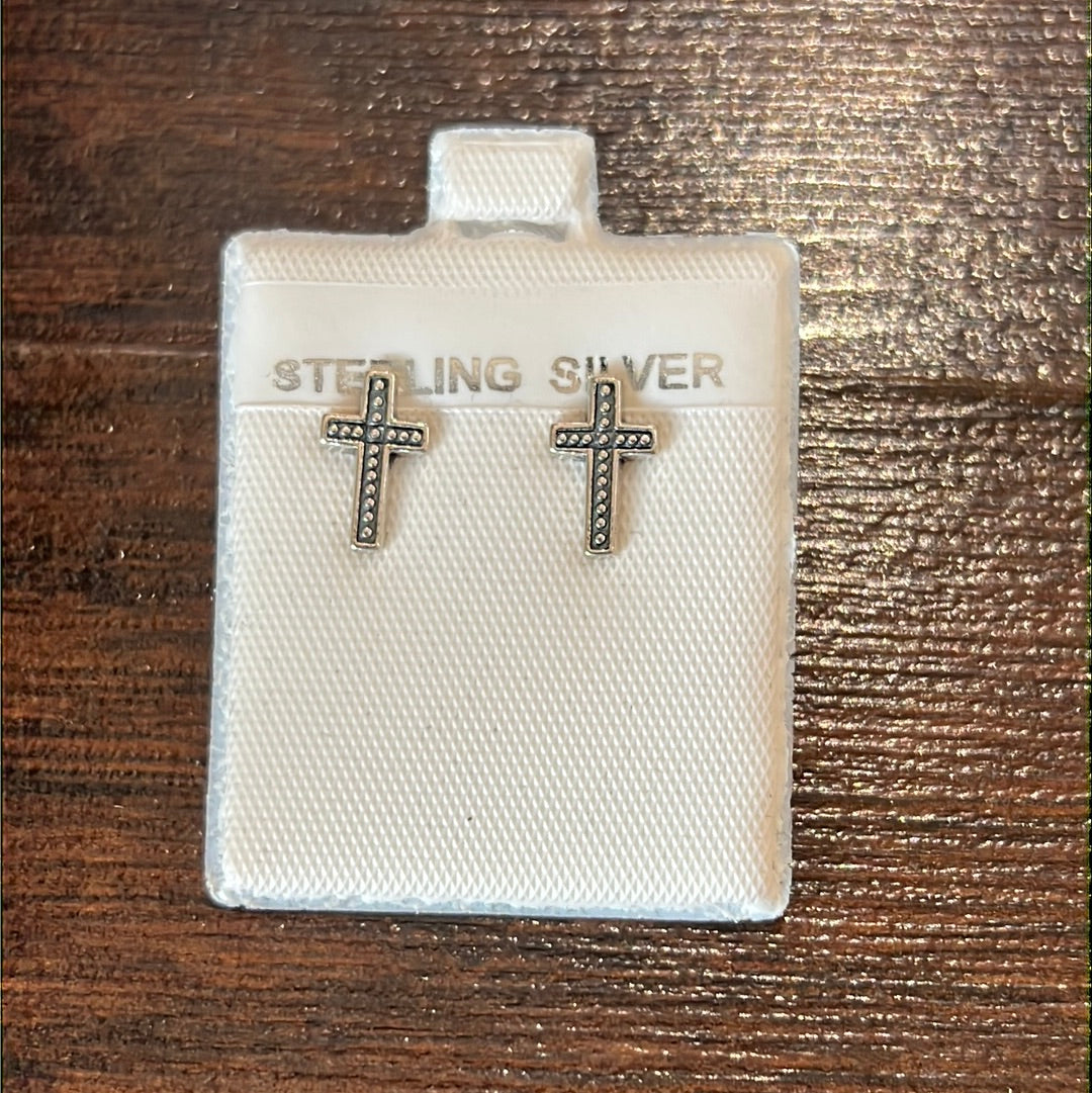 Cross Stud Earrings