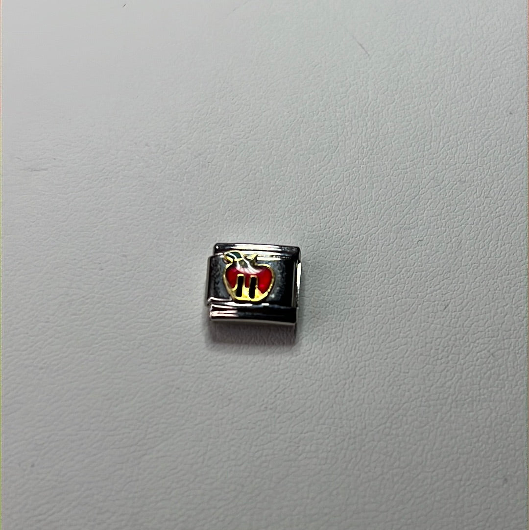 Apple Italian Link Charm