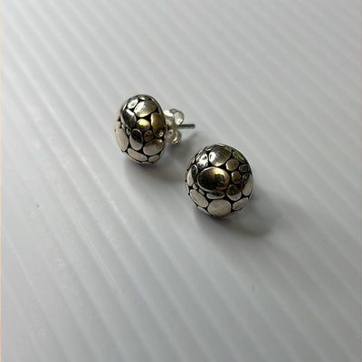 Stone Ball Stud Earrings