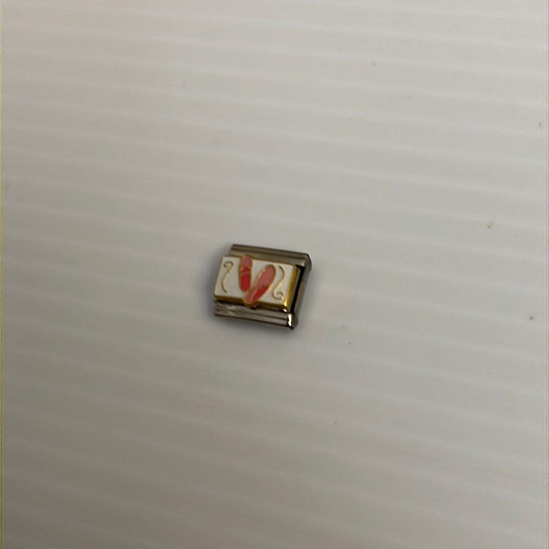 Ballet Shoes Italian Link Charm