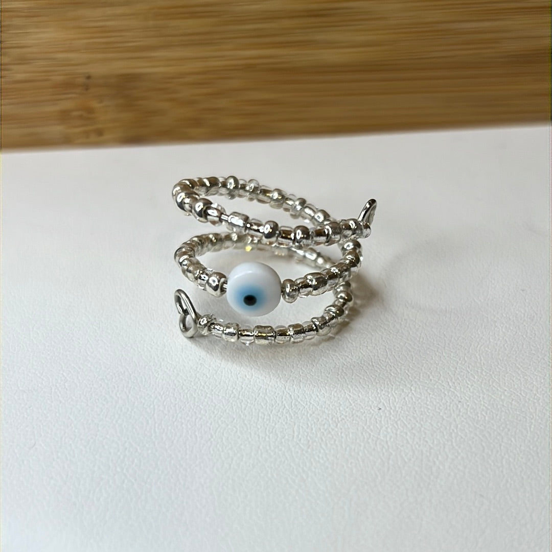 Adjustable Evil Eye Beads Rings