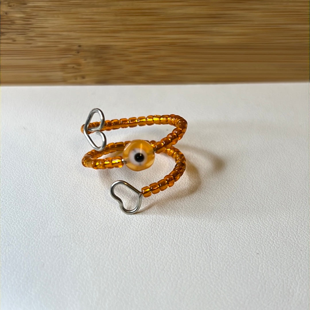 Adjustable Evil Eye Beads Rings