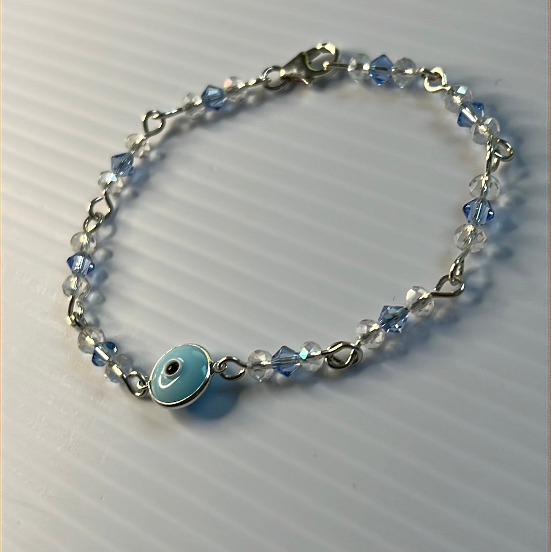 Evil Eye with Swarovski Beads Bracelet