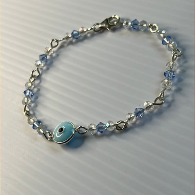 Evil Eye with Swarovski Beads Bracelet