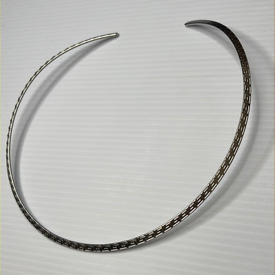 Design Statement Woman Choker Polished Necklace Stainless Steel