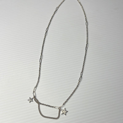 Cz Stars Chain Necklace