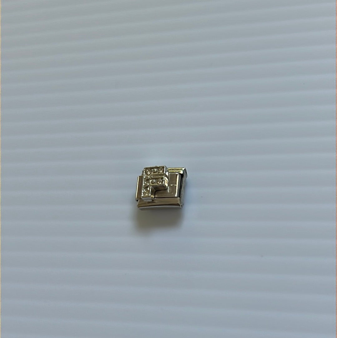 Letter F Italian Link Charm