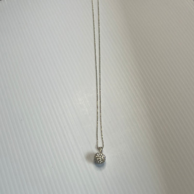 Cz Ball Pendant Necklace