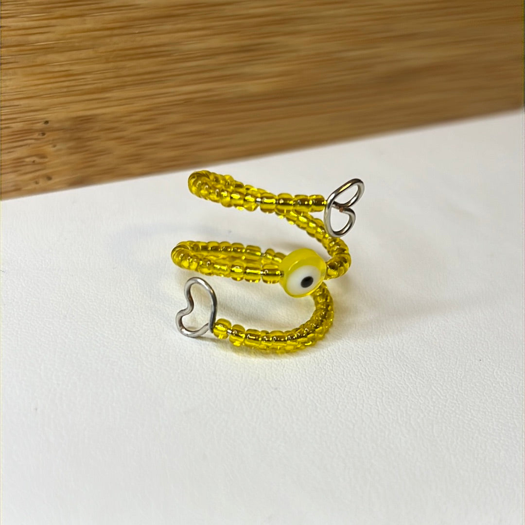 Adjustable Evil Eye Beads Rings